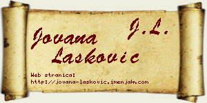 Jovana Lasković vizit kartica